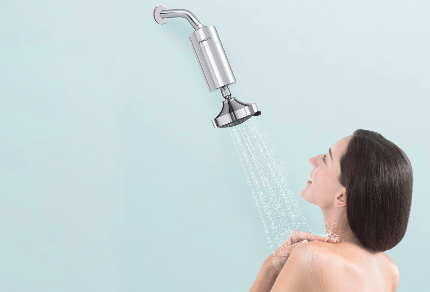 PHILIPS Water In-Line Shower Filter Chrome