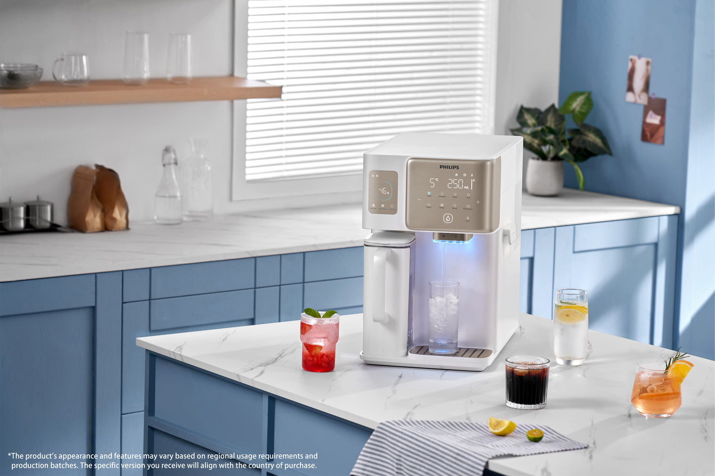 Philips Reverse Osmosis Water Purification Station. Produces purified ice cubes.