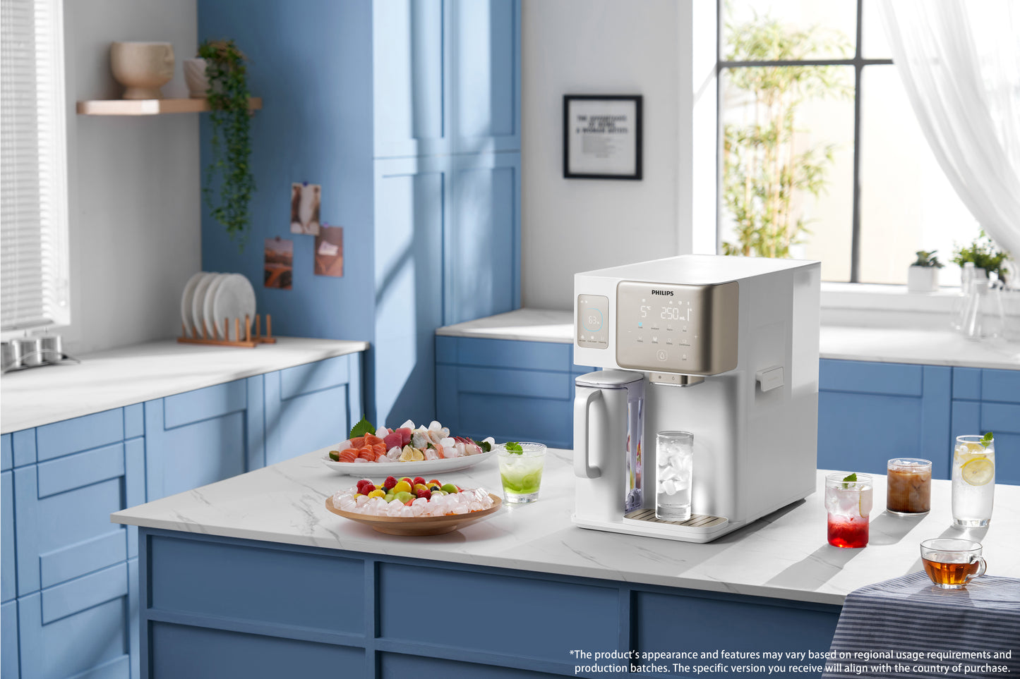 Philips Reverse Osmosis Water Purification Station. Produces purified ice cubes.