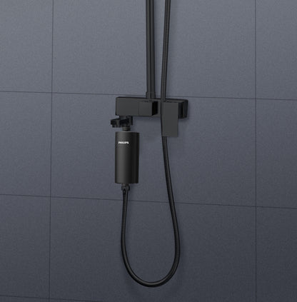 PHILIPS Water In-Line Shower Filter Black