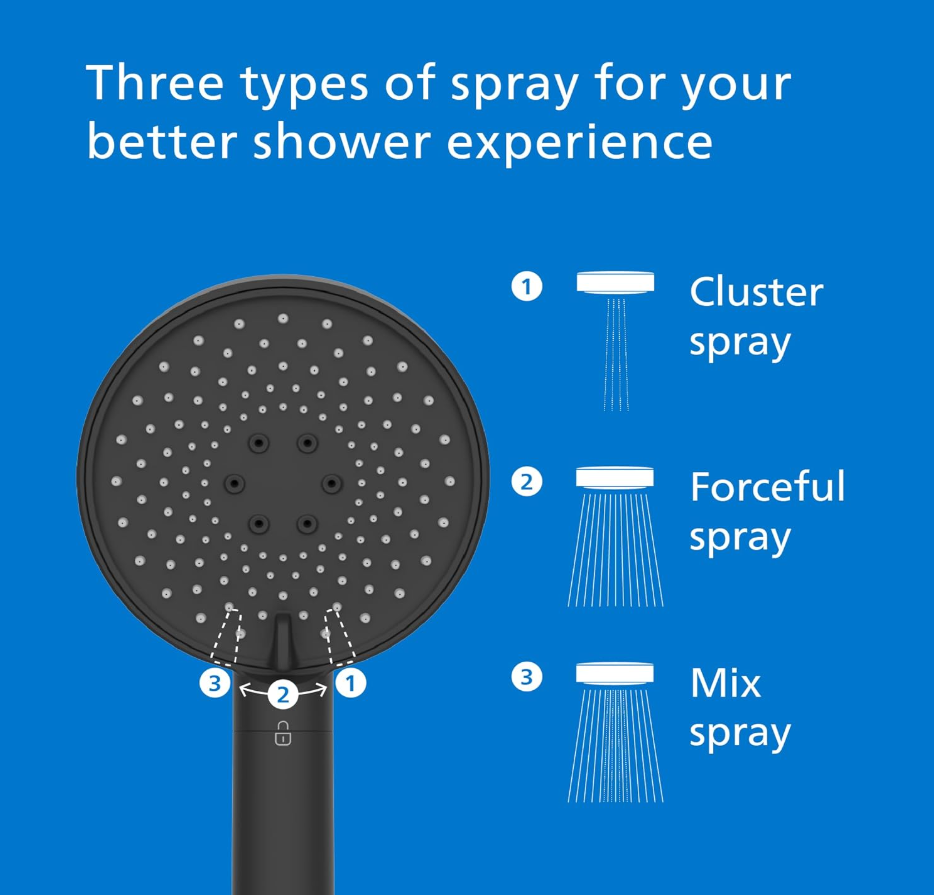 Philips handheld shower head (Black)